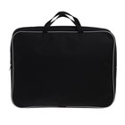 Папка для чертежей и рисунков А3, 470×350×70 мм, с ручками, текстильная, Calligrata, чёрная - Фото 3