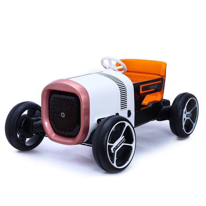 Электромобиль «Ретро», 2 мотора, цвет оранжевый - Фото 1