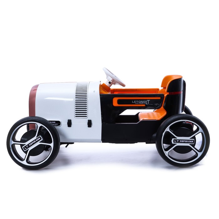 Электромобиль «Ретро», 2 мотора, цвет оранжевый - фото 1907335165