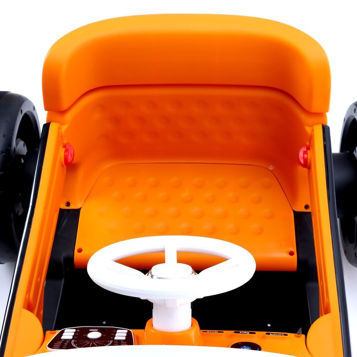 Электромобиль «Ретро», 2 мотора, цвет оранжевый - фото 1886727768