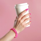 Силиконовый браслет «Не сегодня» женский, цвет розовый, 18см - Фото 2