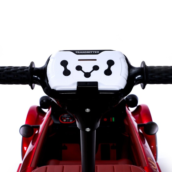 Электромобиль «Ретро», с подставкой для родителя, цвет красный глянец - фото 1907335184
