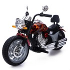 Электромотоцикл «Чоппер», 2 мотора, цвет пламя, глянец - фото 304587271