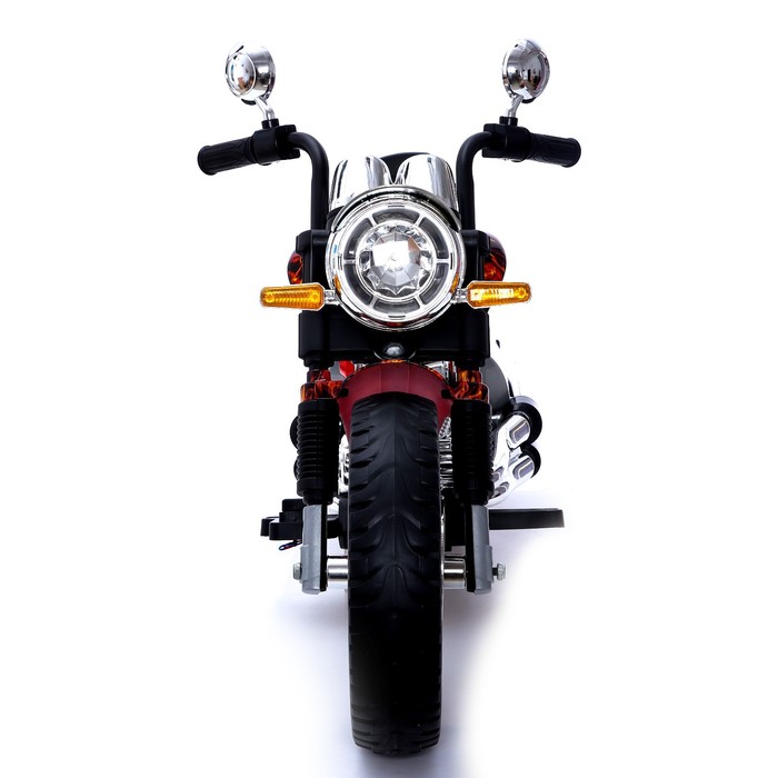 Электромотоцикл «Чоппер», 2 мотора, цвет пламя, глянец - фото 1907335195
