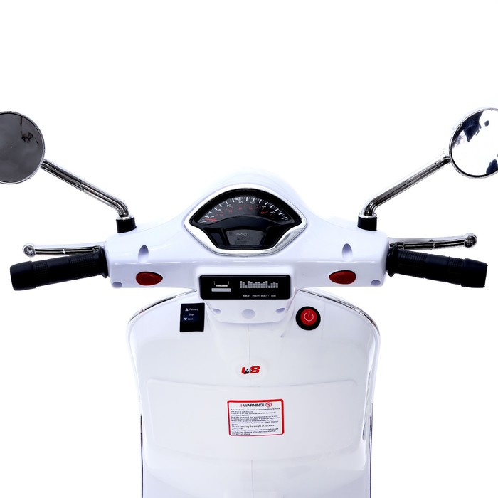 Электромотоцикл «Скутер», цвет белый - фото 1907335202