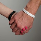 Силиконовые браслеты «Неразлучники» создание, цвет чёрно-белый, 18,20 см (комплект 2 шт) - фото 21413112