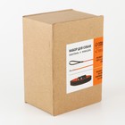 Комплект ошейник (58х2.5 см) и поводок (130х1.4 см) из экокожи, чёрный с оранжевым - фото 21413198