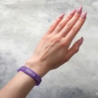 Силиконовый браслет «Хочу вино» женский, цвет фиолетовый, 18 см - Фото 2