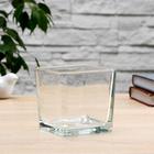 Ваза «Кубик» Бернарди-3, 500 мл, 10×10 см, стекло, прозрачная - Фото 1