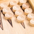Нарды "Жеребец", деревянная доска 40 x 40 см, с полем для игры в шашки - фото 6500630