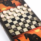 Нарды "Жеребец", деревянная доска 40 x 40 см, с полем для игры в шашки - Фото 3