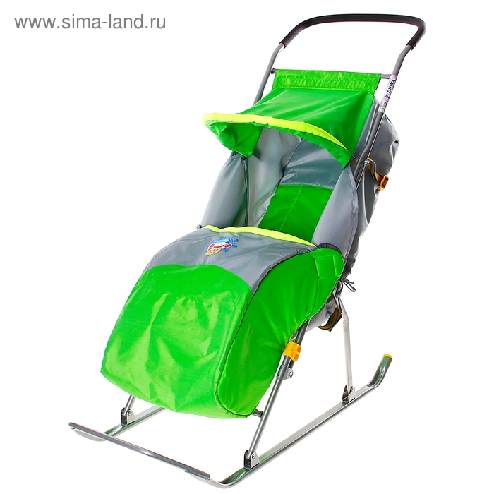 Санки-коляска «Умка 2», цвет зеленый