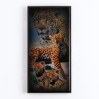 Нарды "Леопард", деревянная доска 40 x 40 см, с полем для игры в шашки - фото 4819065