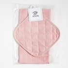 Набор кух. "Natural series" полотенце, прихватка, цв.розовый, 100% хл - фото 804653476