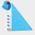 Набор кондитерский, 7 предметов: 2 мешка, 4 насадки d=2.5 см, адаптер - Фото 1