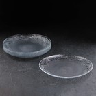 Набор тарелок стеклянный «Лейси», d=25 см, 6 шт, цвет прозрачный - фото 4707168
