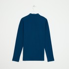 Футболка поло с длинным рукавом мужская MINAKU, размер 42, синяя - Фото 8