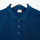 Футболка поло с длинным рукавом мужская MINAKU, размер 48, синяя - Фото 6