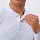 Лонгслив поло мужской MINAKU: Casual Collection MAN, размер 50, белый - Фото 4