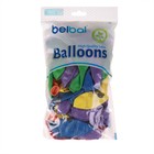 Шары воздушные латексные 14" «Забавный трактор» пастель МИКС, двусторонние, набор 50 шт. 7513850