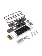 УЦЕНКА Комплект замка для китайской двери R=2L, с ц/м, с ручками, левый - Фото 11