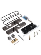 УЦЕНКА Комплект замка для китайской двери R=2L, с ц/м, с ручками, левый - Фото 8