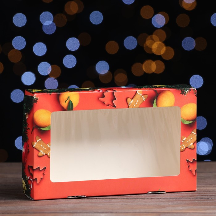 Коробка подарочная складная "Поздравление", 20 х 12 х 4 см - Фото 1