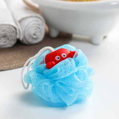 Мочалка детская для купания с петелькой Крошка Я «Крабик»
