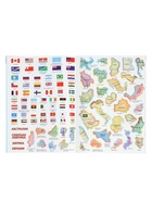 Подарок большой «Страны и флаги», пазл 260 деталей, атлас с наклейками + карточки 7514007