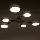 Люстра 1319/6WT LED 144Вт 3000-6000К белый 75х75х5 см - фото 21413807