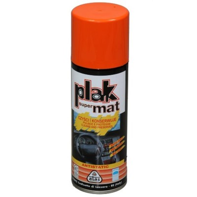 Полироль пластика Plak Atas super Mat, папайя, аэрозоль, 200 мл