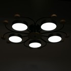Люстра 1314/5BK LED 120 Вт 3000-6000К черный 90×90×15 см BayerLux - фото 49532629