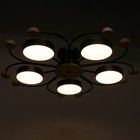 Люстра 1314/5BK LED 120 Вт 3000-6000К черный 90×90×15 см BayerLux - фото 49532630