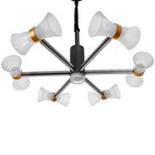 Люстра 1699/6 LED 100 Вт 3000-6000К черный 73×73×60 см BayerLux - фото 35186061