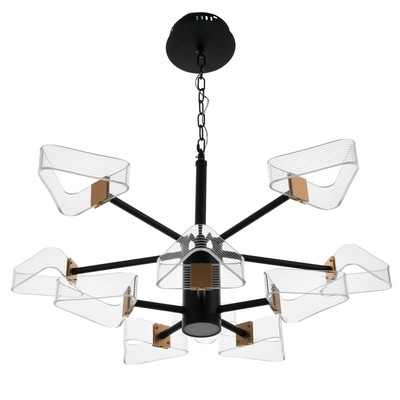 Люстра 1702/10 LED 204 Вт 3000-6000К черный 95×95×80 см BayerLux