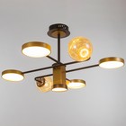 Люстра 1851/7 LEd=72 Вт 3000-6000К черно-золотой 79×77×43 см BayerLux - Фото 2