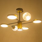 Люстра 1851/7 LEd=72 Вт 3000-6000К черно-золотой 79×77×43 см BayerLux - Фото 4