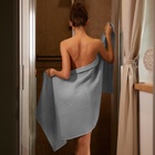 Полотенце банное вафельное «Этель» Boho, 67×140 см, хлопок 100%, светло-серое - Фото 6