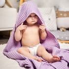 Полотенце уголок вафельное Крошка Я "Boho" 120х120 см, цвет сиреневый, 100%хлопок, 290 г/м2 6243536 - фото 12680131