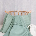 Полотенце уголок вафельное Крошка Я "Boho" 120*120 см, цвет мятный, 100%хлопок, 290 г/м2 - Фото 3