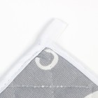 Прихватка Мари Санна Леттеринг 18х18 см, серый, рогожка 150гр, хл 100% - фото 53279814