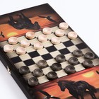 Нарды "Жеребец", деревянная доска 50 x 50 см, с полем для игры в шашки - фото 9395971