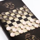 Нарды "Пантера", деревянная доска 50 x 50 см, с полем для игры в шашки - Фото 3