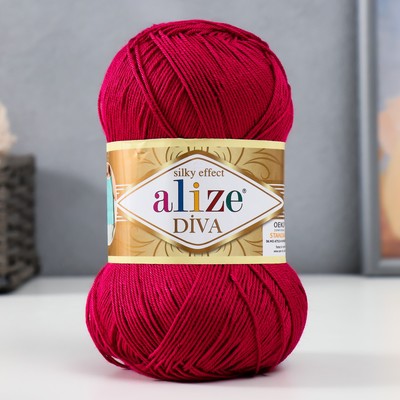 Пряжа для вязания спицами, крючком ALIZE, Diva, 100% микрофибра, 350 м/100 г, (326)