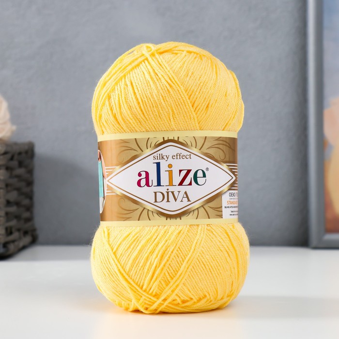 Пряжа для вязания спицами, крючком ALIZE, Diva, 100% микрофибра, 350 м/100 г, (187) - Фото 1