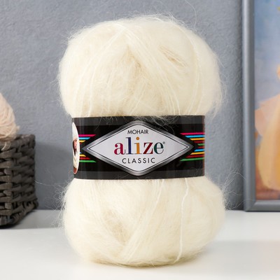 Пряжа "Mohair classic" 25% мохер, 24% шерсть, 51% акрил 200м/100гр (62)