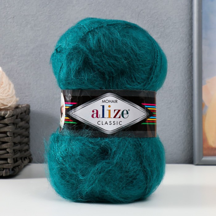 Пряжа "Mohair classic" 25% мохер, 24% шерсть, 51% акрил 200м/100гр (507) - Фото 1