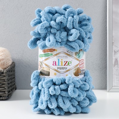 Плюшевая пряжа для вязания руками ALIZE, Puffy, 100% микрополиэстер, 9 м/100 г, (280)