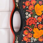 Поднос деревянный с ручками «Хохлома», ручная роспись, 38×23 см - Фото 3