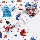 Бумага упаковочная новогодняя глянцевая «Зимушка», 70×100 см, 1 лист - Фото 2